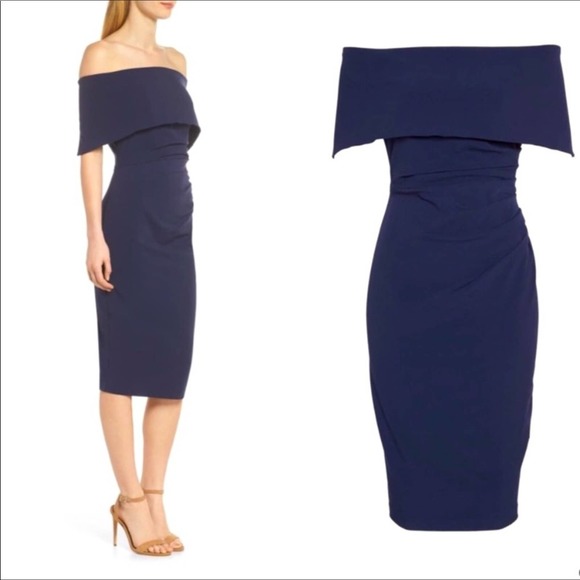 Vince Camuto Dresses & Skirts - Vince Camuto Navy Blue Popover Dress Size 4 NWOT
